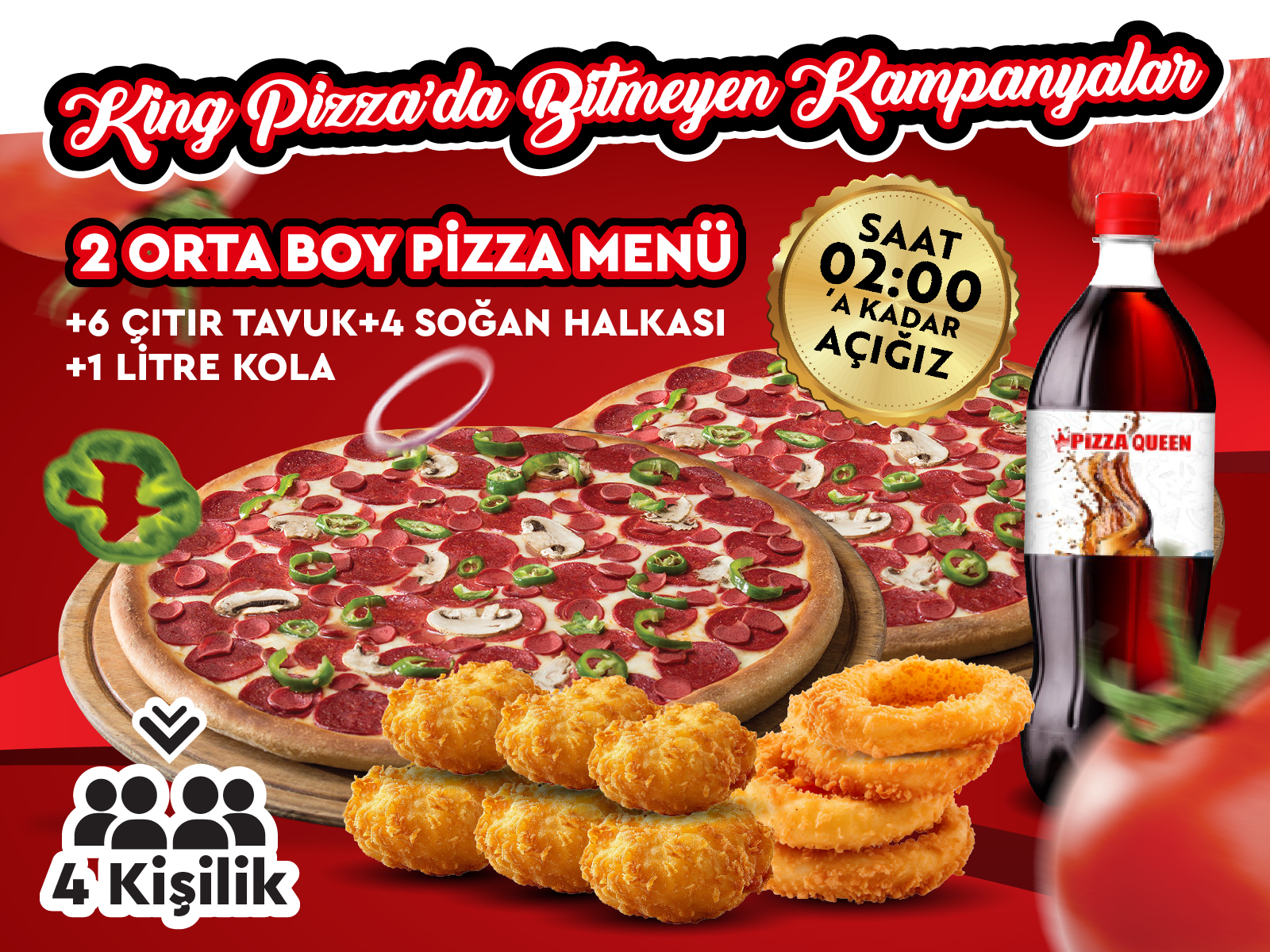 2 ORTA BOY PİZZA MENÜ